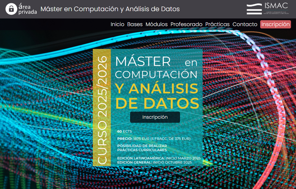 Máster en Computación y Análisis de Datos